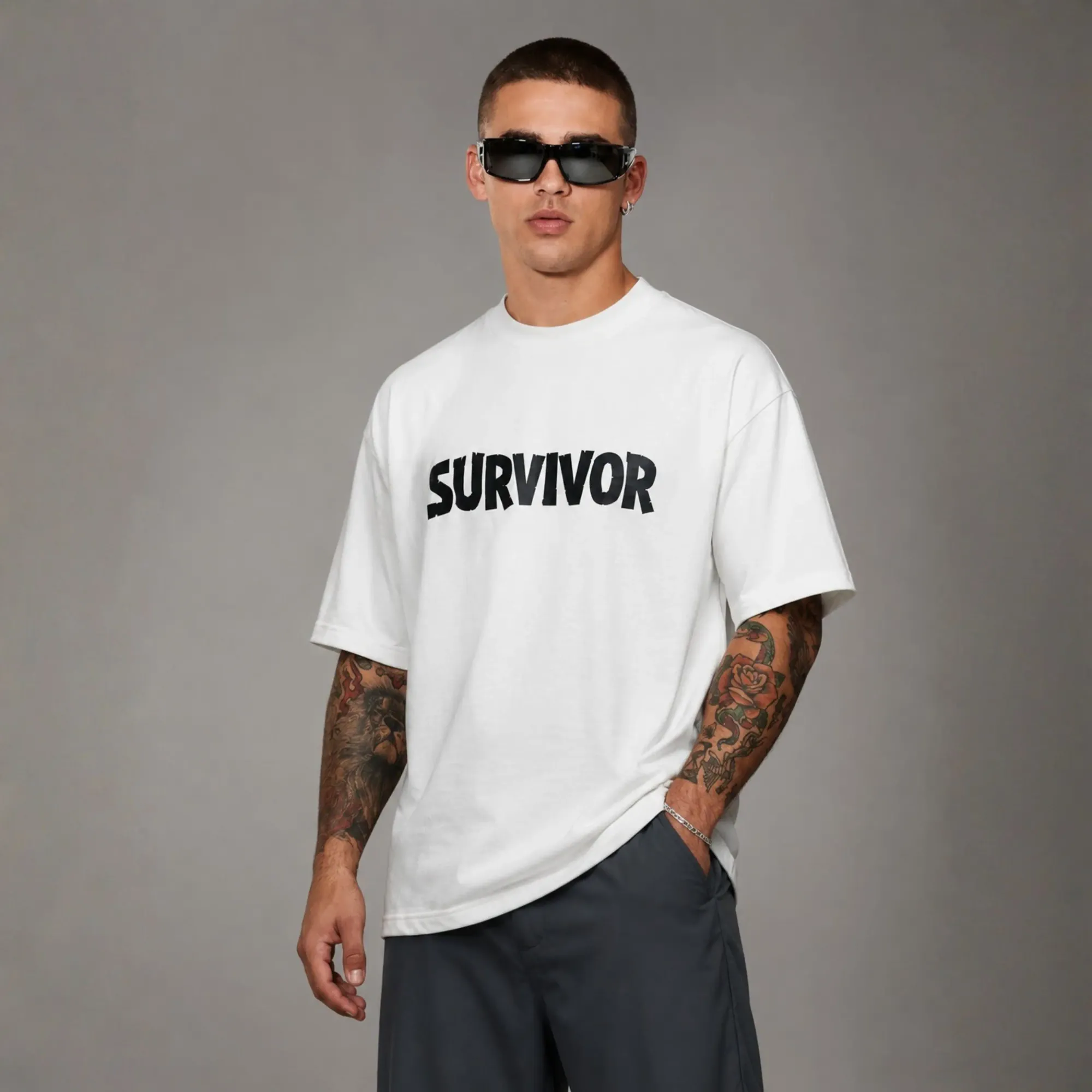 Survivor Mode Oversized Tee — view 1